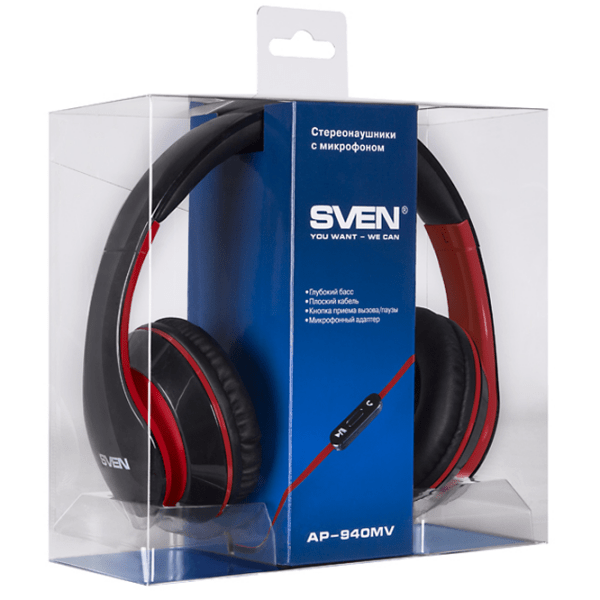 Căști Sven AP-940MV Red Cu fir / Personal / On the ear photo 7
