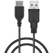 Кабель данных Sven USB 2.0 AM - AF USB Type-A/ USB Type-A Черный 