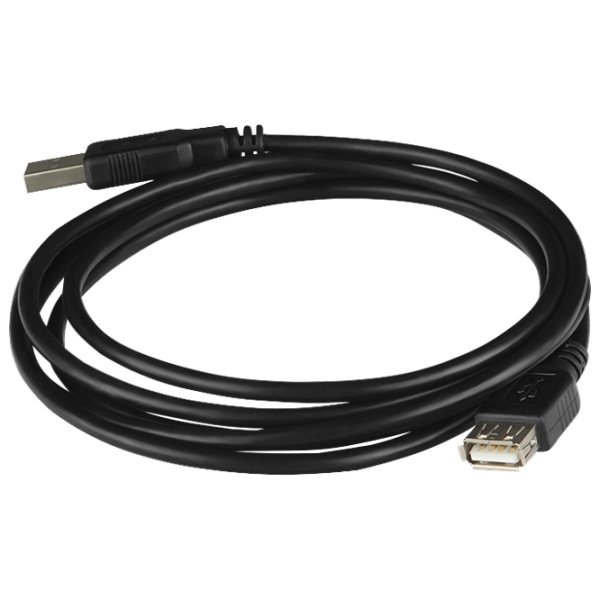 Кабель данных Sven USB 2.0 AM - AF USB Type-A/ USB Type-A Черный  photo 2