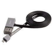 Кабель USB 8-pin-microUSB Hoco UPL03, Черный 