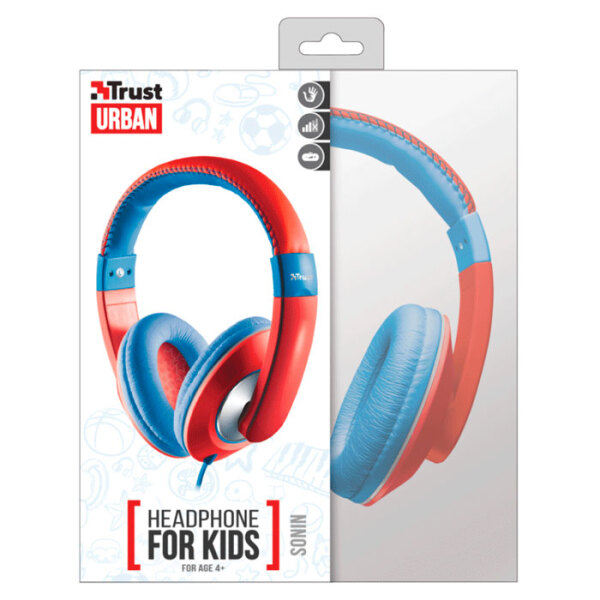 Set cu casti Trust, Sonin Kids Mic, Red Blue  photo 4