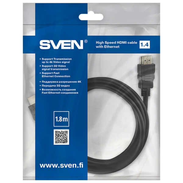 Кабель видео Sven Base HDMI/ HDMI Черный  photo 4