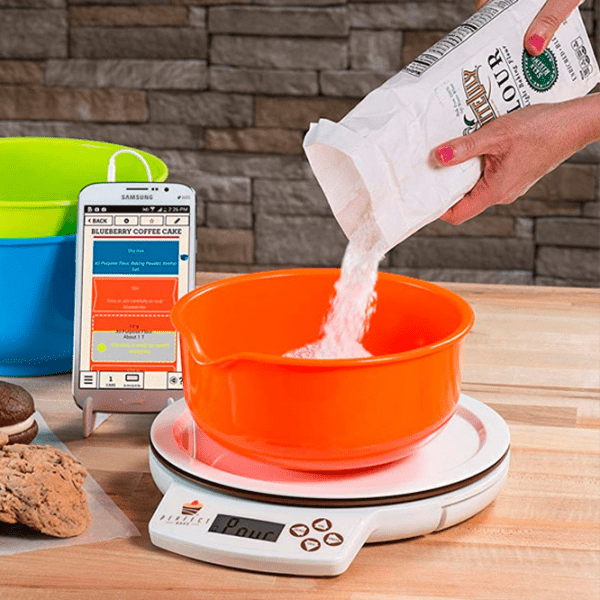 Cântar de bucătărie Brookstone Baking White Electronic, Plastic, photo 2