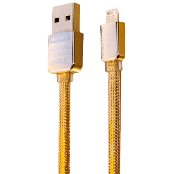 Cablu pentru telefon Remax 20484 USB Type-A/ Lightning Gold  photo 1