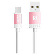 Кабель USB Remax RC-010m Lovely, Белый Розовый 