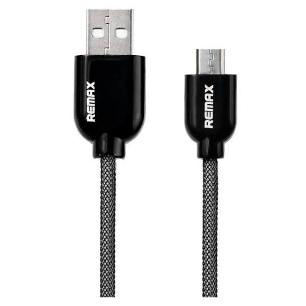 Кабель USB USB (microUSB), Remax (1m) Quick Charge, Черный  photo 1