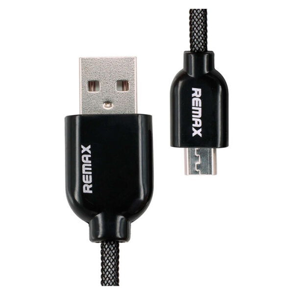 Кабель USB USB (microUSB), Remax (1m) Quick Charge, Черный  photo 3