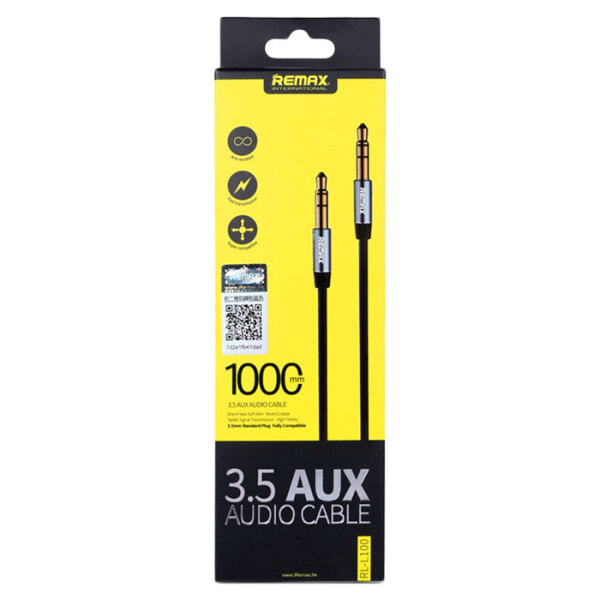 Remax RL-L200 3.5mm Audio, Black  photo 2