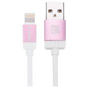 Кабель USB USB (8-pin), Remax RC-010i Lovely, Белый Розовый 