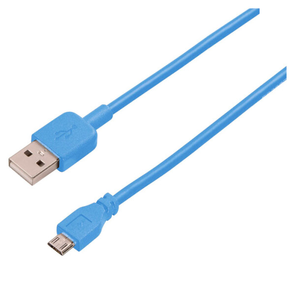 Кабель USB (microUSB) Hama (U6108960), Синий  photo 2