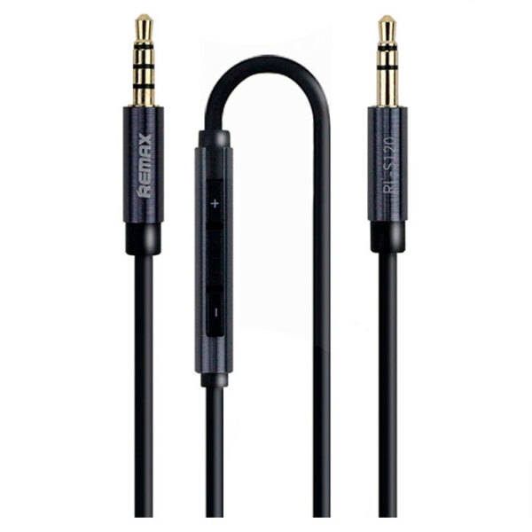 Cablu audio 3.5mm male Remax S120, Black  photo 1