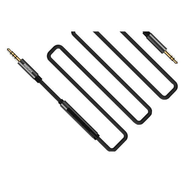 Cablu audio 3.5mm male Remax S120, Black  photo 2