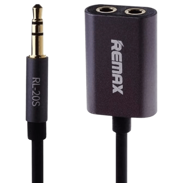 Cablu audio Remax RL-20S 3.5 mm/ 3.5 mm Black  photo 1