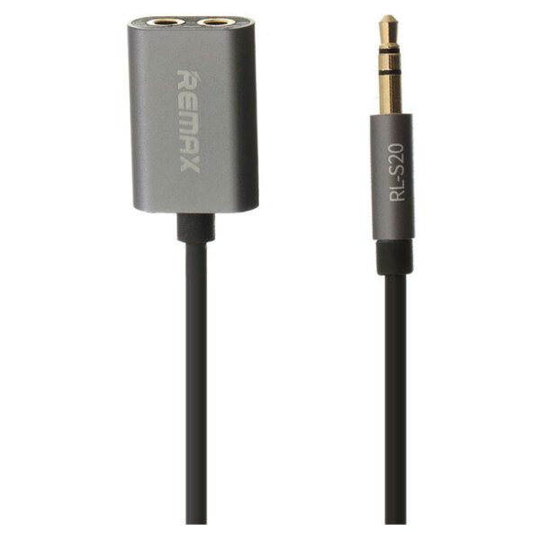Cablu audio Remax RL-20S 3.5 mm/ 3.5 mm Black  photo 3