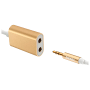 Аудио кабель 3.5mm male Remax RL-S20, Золотой 