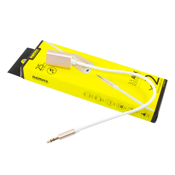 Аудио кабель 3.5mm male Remax RL-S20, Золотой  photo 2