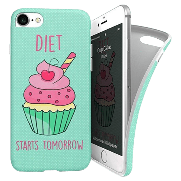 Чехол для смартфона Apple iPhone 7/ 8/ SE2 (CUP CAKE) Светлый Синий i-Paint, TPU, Back photo 1