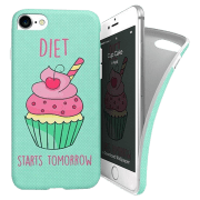 Чехол для смартфона Apple iPhone 7/ 8/ SE2 (CUP CAKE) Светлый Синий i-Paint, TPU, Back