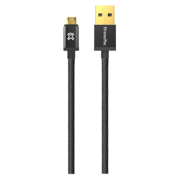 Кабель USB (microUSB), XtremeMac X2 WAYS Fully Reversible, Черный  photo 1