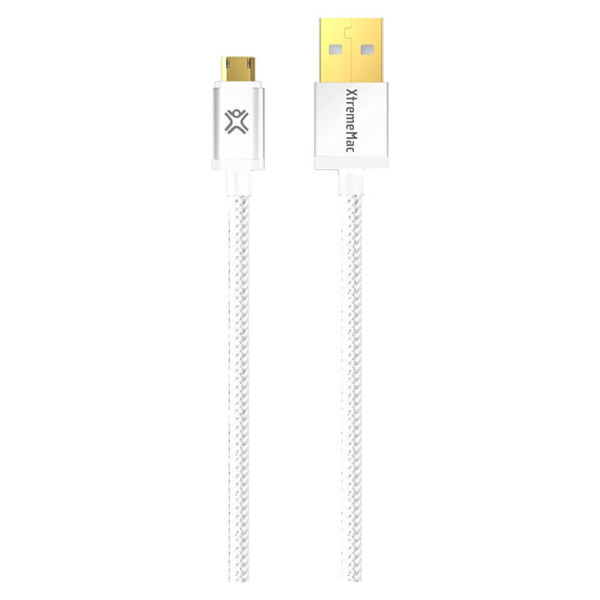 Кабель USB (microUSB), XtremeMac X2 WAYS Fully Reversible, Белый  photo 1
