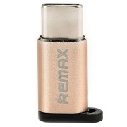 Adapter microUSB-Type-C Remax RA-USB1 Feliz, Gold 