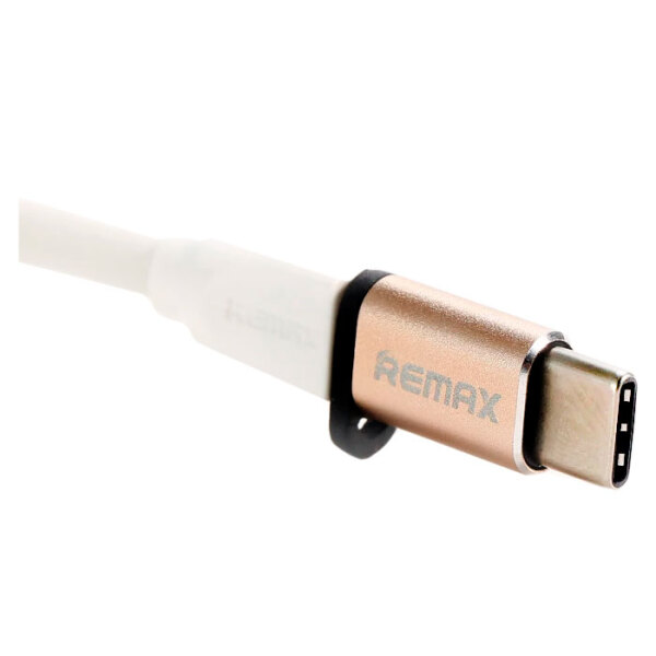 Adapter microUSB-Type-C Remax RA-USB1 Feliz, Gold  photo 2