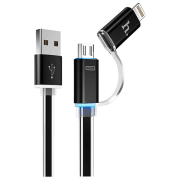 Cablu pentru telefon Hoco UPL08 USB Type-A/ Lightning Black 
