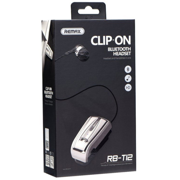Căști Remax RB-T12 Clip-On White Fără fir / Personal / In ear photo 3