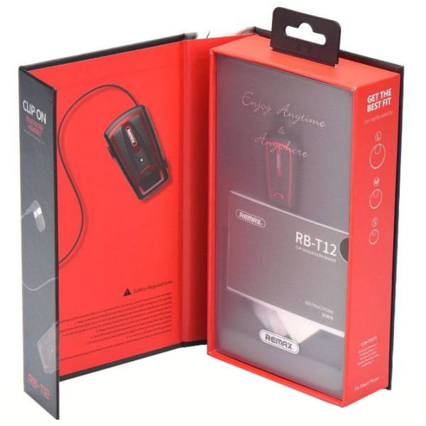 Căști Remax RB-T12 Clip-On Black Fără fir / Personal / In ear photo 7