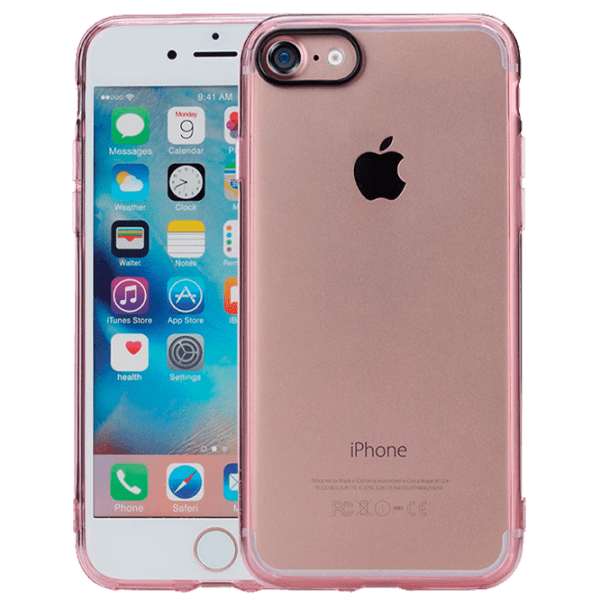 Husă pentru smartphone Apple iPhone 7/ 8 (Pure) Transparent Pink Rock, TPU, Back photo 1