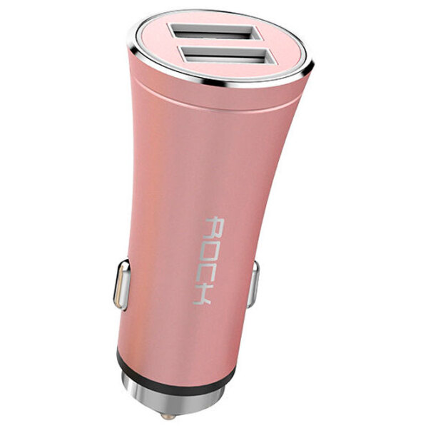 Adapter auto Rock H1 with hammer () Pink 2.4 A / Pink photo 2