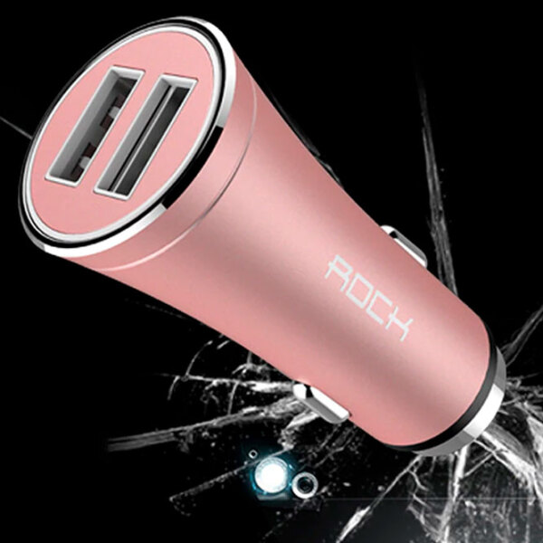 Adapter auto Rock H1 with hammer () Pink 2.4 A / Pink photo 4
