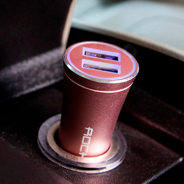 Adapter auto Rock H1 with hammer () Pink 2.4 A / Pink photo 5