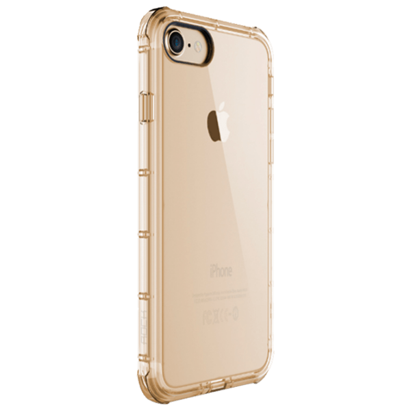 Husă pentru smartphone Apple iPhone 7 (Fence) Transparent Gold Rock, TPU, Back photo 1