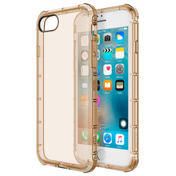 Husă pentru smartphone Apple iPhone 7 (Fence) Transparent Gold Rock, TPU, Back photo 2