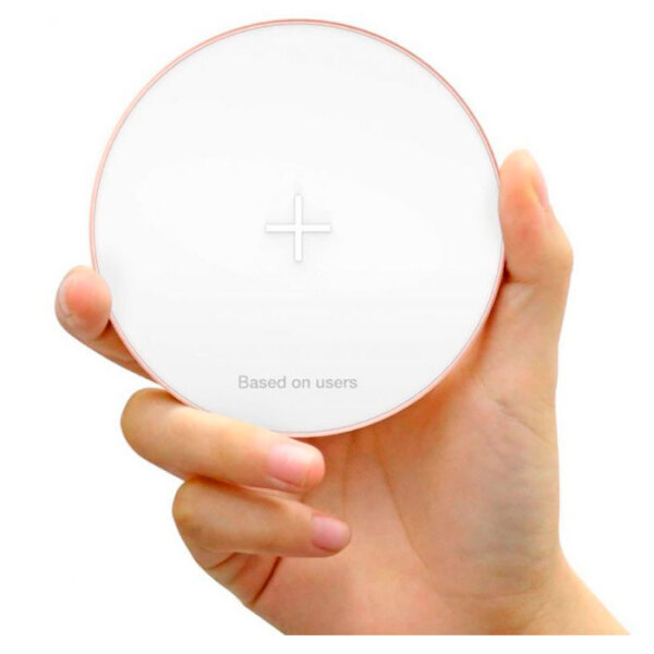 Incarcator Universal Wireless Charger Baseus Flare (WXQIRD-FC0R), Rose  photo 2