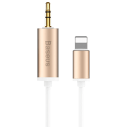 Аудио кабель Baseus B37 Lightning/ 3.5 mm Золотой 