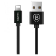 Кабель USB (8-pin) Baseus Elastic (1.6м), Черный 