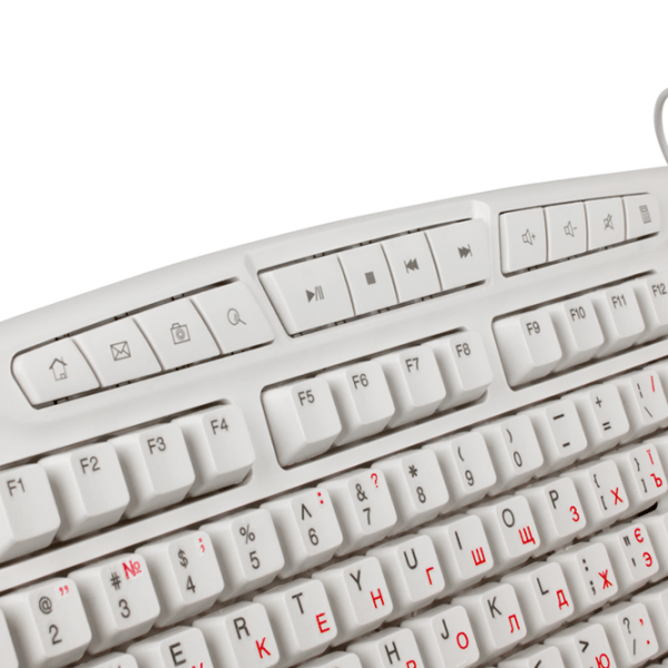 Tastatură Sven Comfort 3050 White Home and Office, Cu fir photo 3