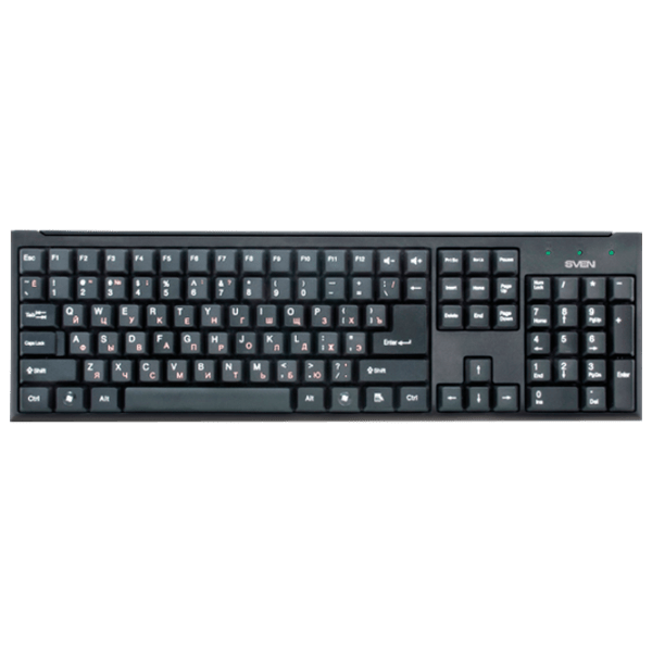 Клавиатура Sven Standard 303 Черный Для дома и офиса, Проводная photo 1