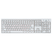 Tastatură Sven Standard 303 White Home and Office, Cu fir