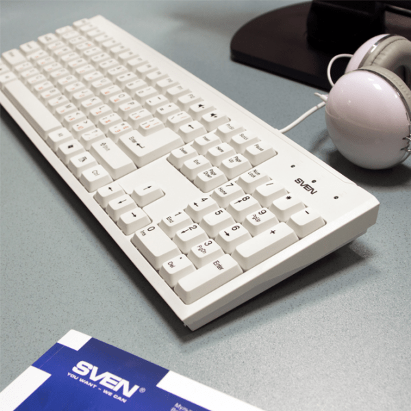 Клавиатура Sven Standard 303 Белый Для дома и офиса, Проводная photo 5
