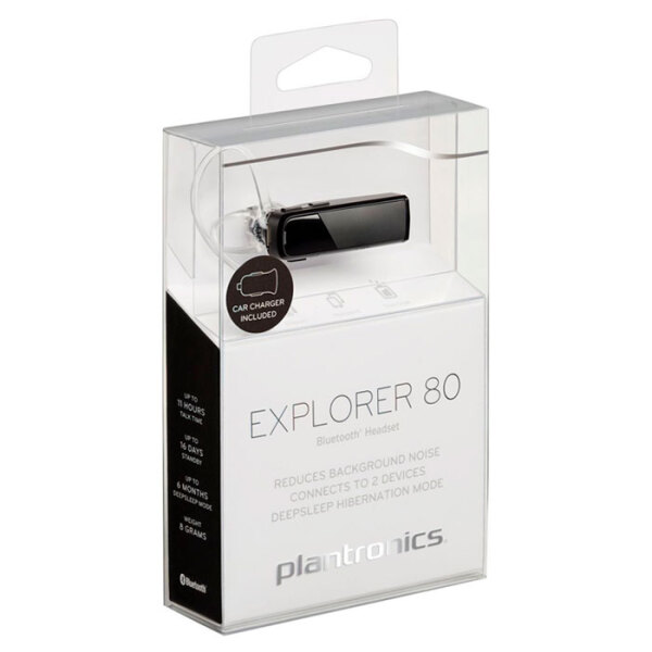 Casti Bluetooth Plantronics Explorer 80, Onyx Black  photo 3