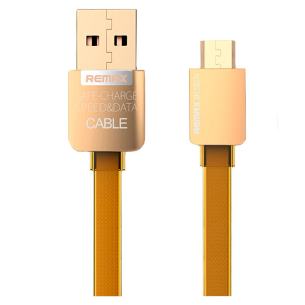 Cablu USB (microUSB) Remax Gold Series, Gold  photo 1