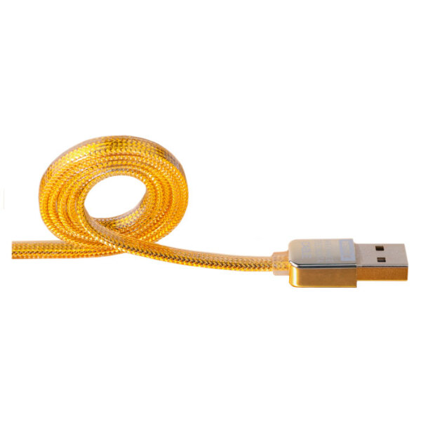 Cablu USB (microUSB) Remax Gold Series, Gold  photo 2