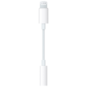 Adapter Apple MMX62ZM/ A 3.5 mm/ Lightning White 