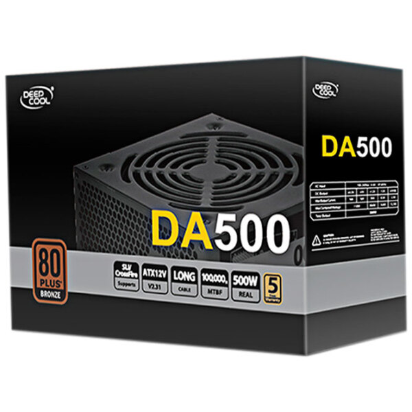 Блок питания ATX 12V 2.3 Deepcool DA500 500 Вт Черный  photo 5