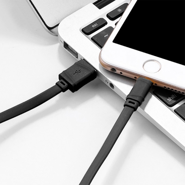 Cablu pentru telefon Screen Geeks 20484 USB Type-A/ Lightning Black  photo 2