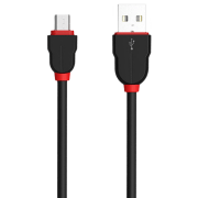 Cablu pentru telefon LDNIO LS02 USB Type-A/ microUSB Black 