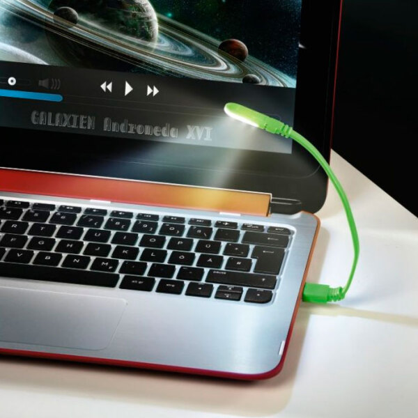 Кабель USB Hama Notebook Light (012194), Зеленый  photo 2